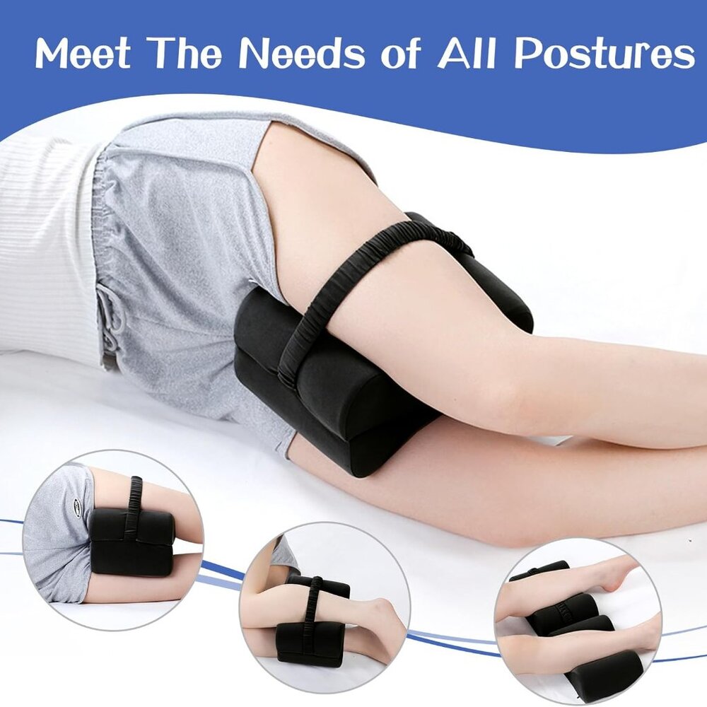 Memory Foam Pillow for Side Sleepers Removable and Comfortable Knee Pillows for
